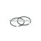 Malossi 2 PISTON RINGS 47,4x1,5 rectangular