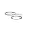 Malossi 2 PISTON RINGS 43x1,5 rectangular