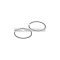 Malossi 2 PISTON RINGS 45,5x1,2 semi-trapezoi.
