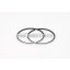 Malossi 2 PISTON RINGS 47x1,5 chro.rectangular
