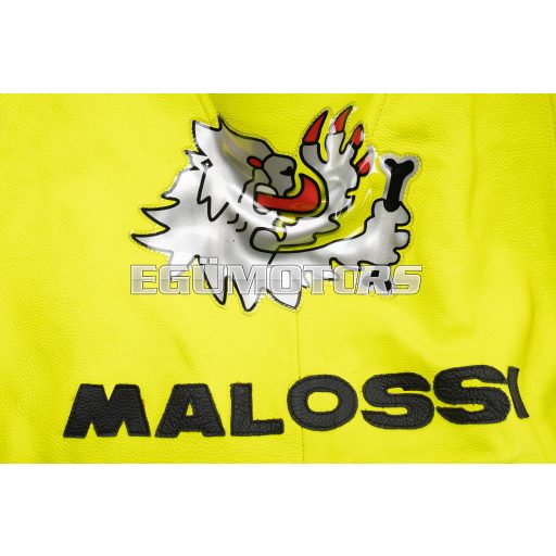 Malossi lion head patch in silver PVC