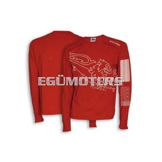 Malossi RED T-SHIRT MALOSSI (LONG sleeve) - BAR CODE ( S )