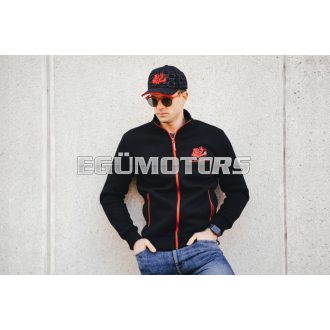 Malossi BLACK SWEATER with MALOSSI RED WRITING ( XL )