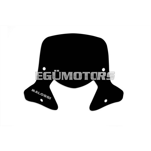 Malossi SPORT SCREEN - DARK SMOKE - W 466xH 357 THK 3 mm