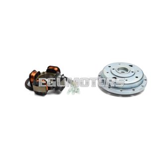 Malossi FLYWHEEL 125x42/STATOR KIT for el. ignition VESPower