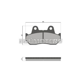 Malossi fékbetét, Honda CN250,  Helix250