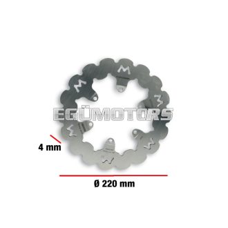   Malossi WHOOP DISC robogó féktárcsa – külső átmérő 220 mm, vastagság 4 mm