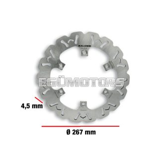   Malossi WHOOP DISC robogó féktárcsa – külső átmérő 267 mm, vastagság 4,5 mm