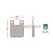 Malossi BRAKE PADS MHR SYNT homologated