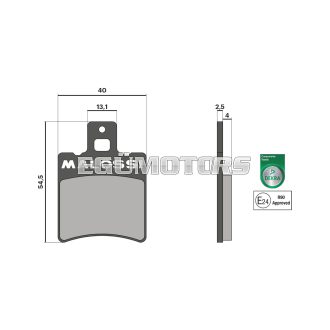 Malossi BRAKE PADS homologated