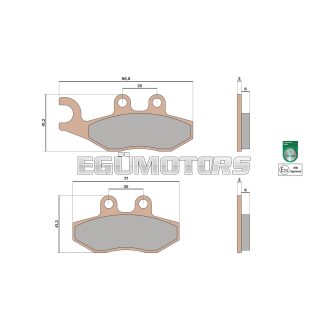 Malossi BRAKE PADS MHR SYNT homologated