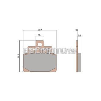 Malossi BRAKE PADS MHR SYNT homologated