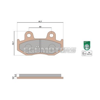 Malossi BRAKE PADS MHR SYNT homologated