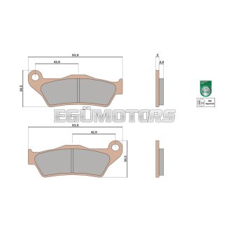 Malossi BRAKE PADS MHR SYNT homologated