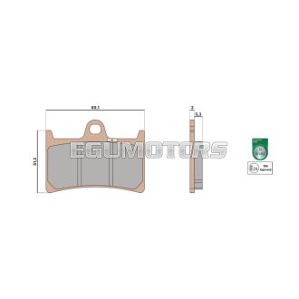 Malossi BRAKE PADS MHR SYNT homologated