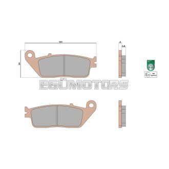 Malossi BRAKE PADS MHR SYNT homologated