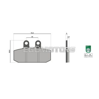 Malossi BRAKE PADS homologated