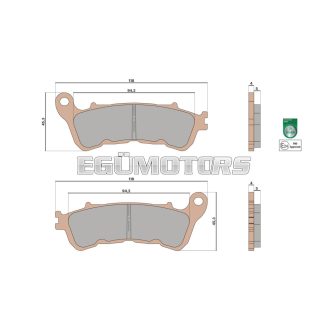 Malossi BRAKE PADS MHR SYNT homologated
