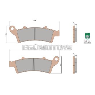 Malossi BRAKE PADS MHR SYNT homologated