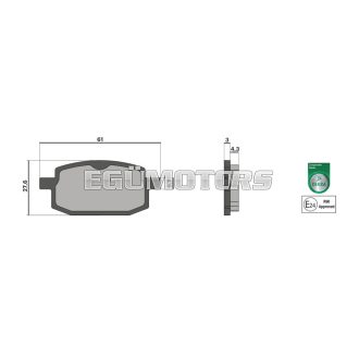 Malossi BRAKE PADS homologated