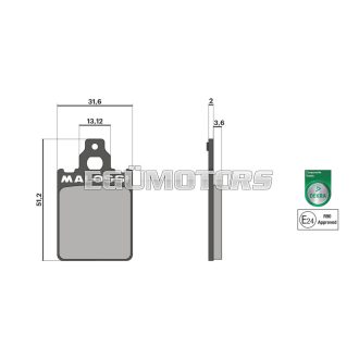 Malossi BRAKE PADS homologated
