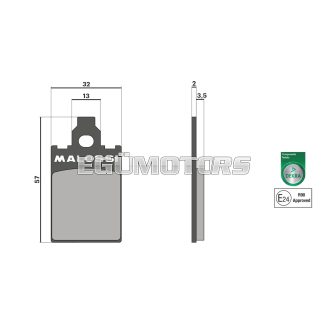 Malossi BRAKE PADS homologated