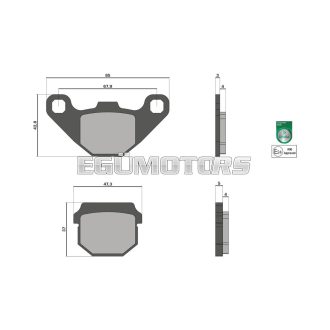 Malossi BRAKE PADS homologated