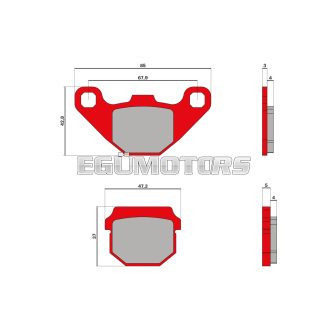 Malossi BRAKE PADS MHR
