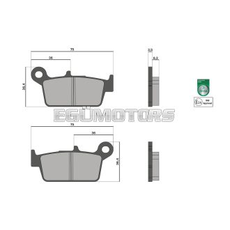 Malossi BRAKE PADS homologated