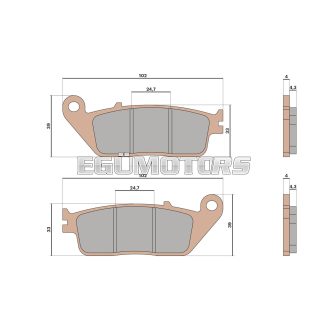 Malossi BRAKE PADS MHR SYNT