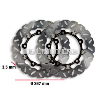   Malossi WHOOP DISC robogó féktárcsaszett – külső átmérő 267 mm, vastagság 3,5 mm