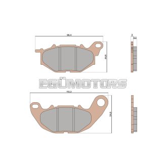 Malossi BRAKE PADS MHR SYNT