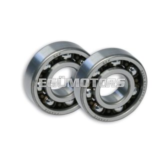   Malossi 2 ROLLER BEARINGS with BALLS 20x47x14 (C4) for CRANKSH. moto DERBI-scooter MIN