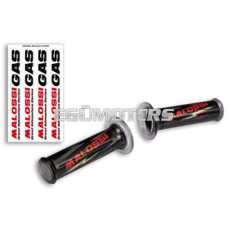 Malossi 2 BLACK GRIPS GAS Malossi (mod. with side fastening)