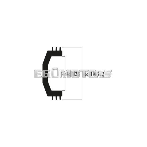 Malossi MAXI WING CLUTCH BELL inner 125 mm WEIGHT 960 grams