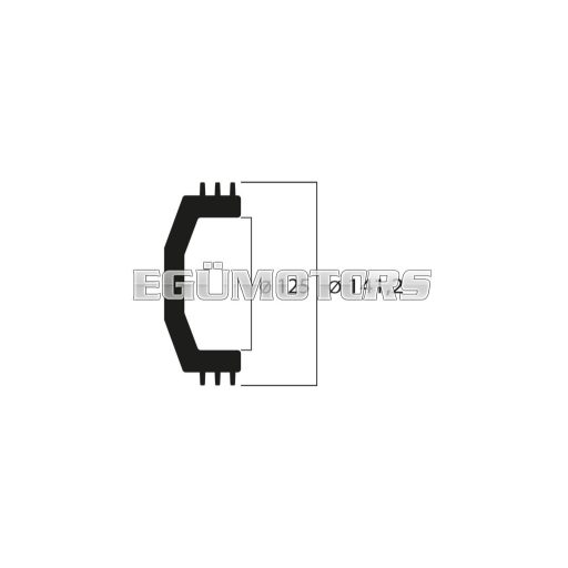 Malossi MAXI WING CLUTCH BELL inner 125 mm WEIGHT 950 grams