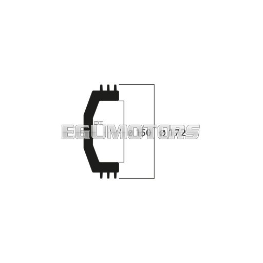 Malossi MAXI WING hűtőtt kuplungharang, 150 mm, 1725 gr