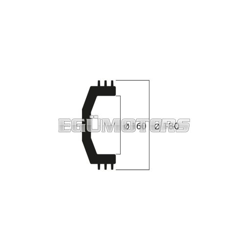 Malossi MAXI WING CLUTCH BELL inner 160 mm WEIGHT 1674 grams