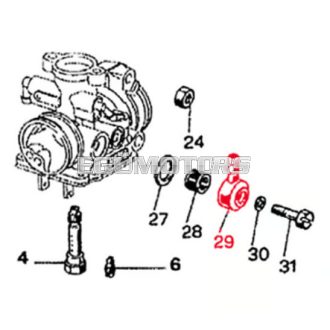 Malossi üzemanyagcsatlakozó B03364