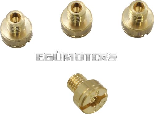 MIKUNI MAIN JET 100 4PK MAIN JET HSR 100 BRASS 4PK