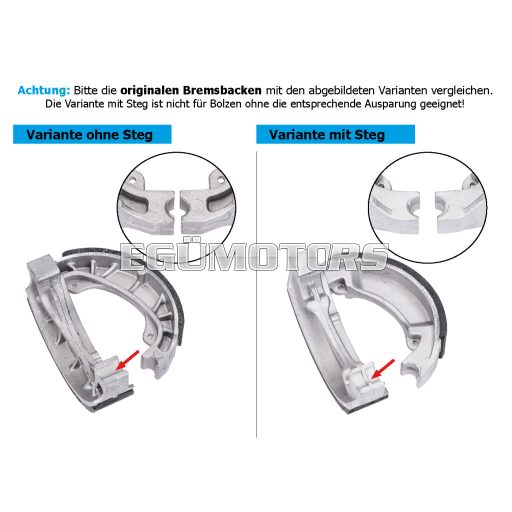 101 Octane fékbetét dobfékhez, 110x25mm, erősített, GY6 139QMA 139QMB