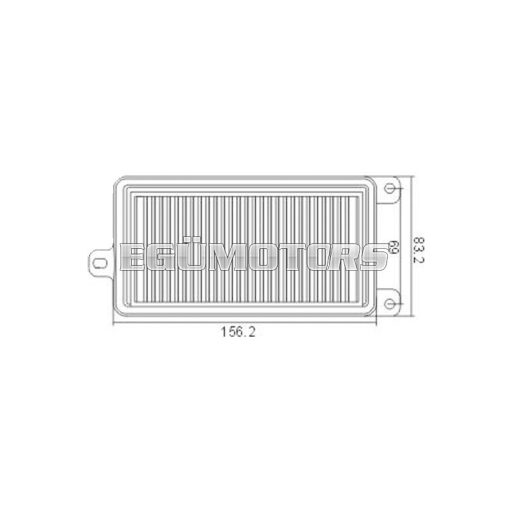 101 Octane légszűrő betét Kymco Super8 Sento PeopleS Agility City Yager GT 50