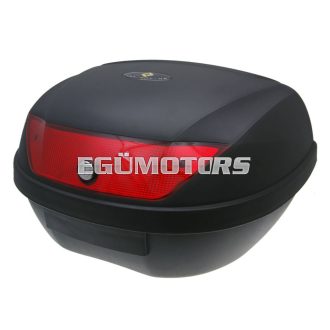   101 Octane Maxi hátsó doboz fekete, 2 kulccsal, piros prízmával - 51L