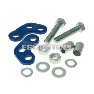   101 Octane lengéscsillapító - emelő adapter, kék, Derbi Senda (00-), Aprilia RX, SX, Gilera RCR, SMT