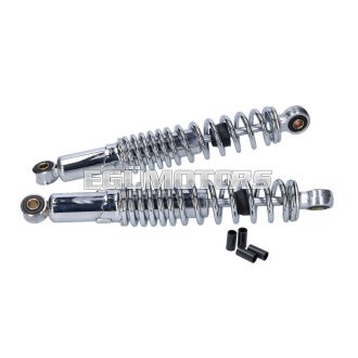   101 Octane lengéscsillapító szett hátsó, 310 mm, krómozott