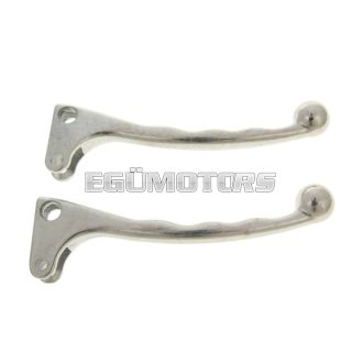 Fékkar szett bal és jobb, alumínium, ezüst, Puch Maxi