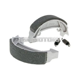   Fékpofa készlet, 2 rugóval, 100 mm-es dobfékhez, Puch Maxi Plus, MV50X, X50, Pionier hátsó