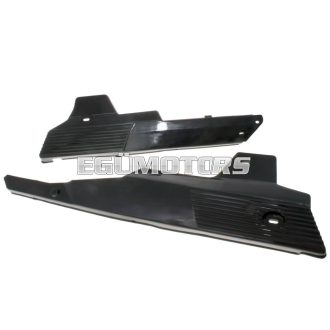   Oldalburkolat készlet fekete, bal és jobb oldali, Puch Maxi S / N (E50) 48.8cc 2T AC 1-sebességes automatikus, jobbkormányos (1969-1995)