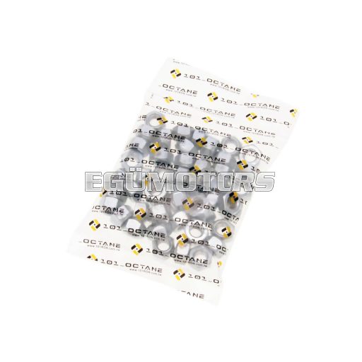 101 Octane hatszögletű anya önzáró DIN980 M8 horganyzott / galvanizált (50 db)