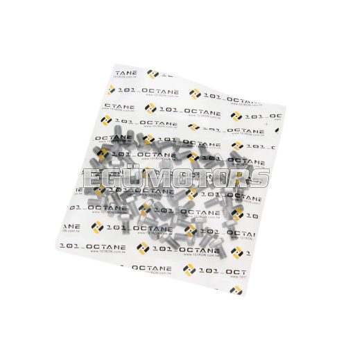 101 Octane hatlapfejű, menetes csavar készlet, DIN933 M6x10, teljes menet, rozsdamentes acél A2 (50 db)